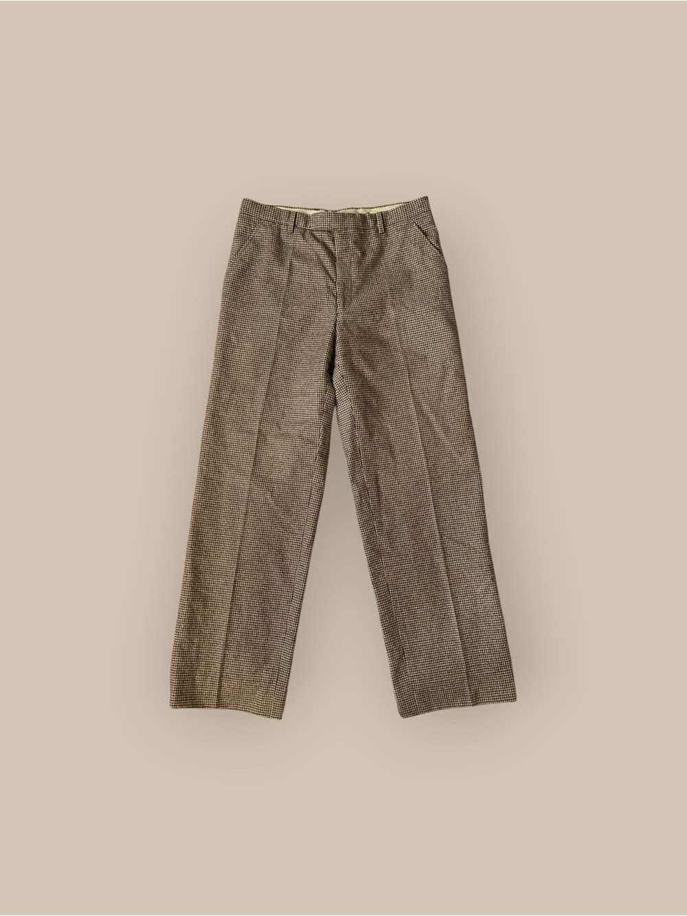 Vintage wool Brown Men's Dress Pants trousers